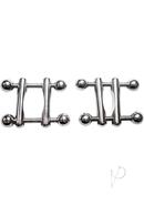 Rouge Stainless Steel Adjustable Ball End Nipple Clamps