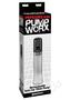 Pump Worx Rechargeable 3-speed Auto-vac Penis Pump - Clear/black