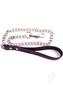 Rouge Leather Lead Chain - Purple