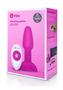 B-vibe Rimming Petite Rechargeable Silicone Anal Plug With Remote - Fuchsia